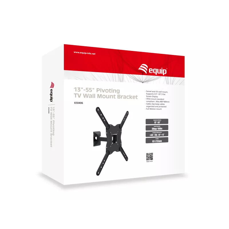 Equip Suporte de Parede Articulado para TV de 13 a 55 Polegadas