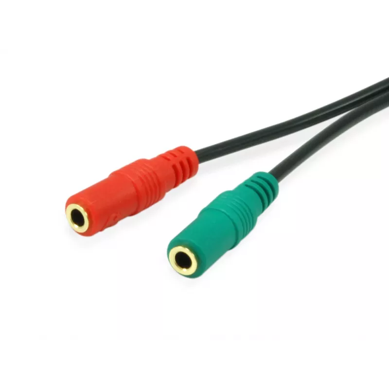 Equip 147943 Cabo de Áudio 1,5 m 2 x 3,5 mm 3,5 mm Preto