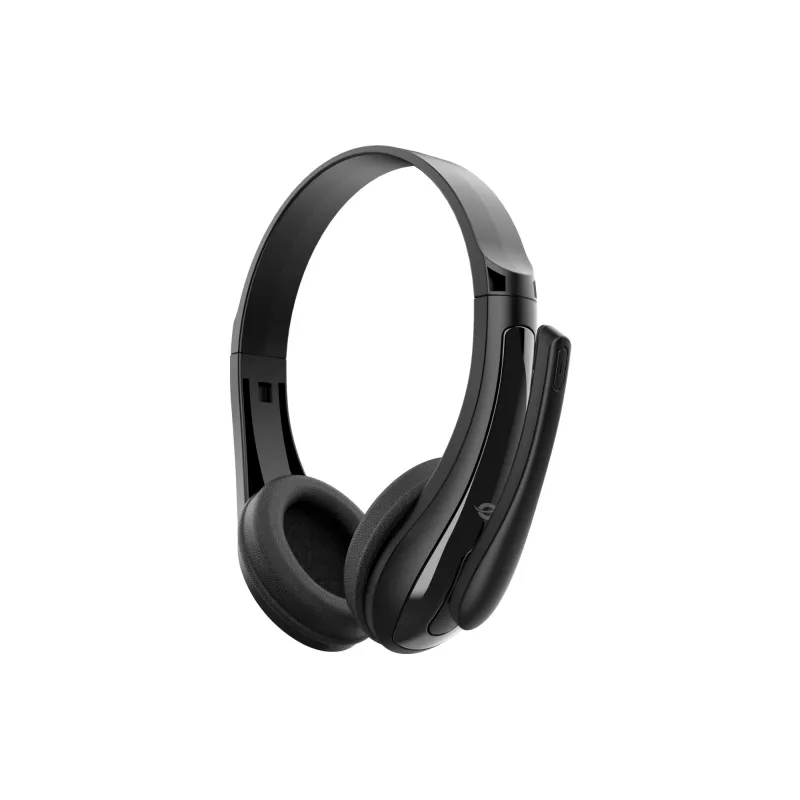 Headset com Fios CONCEPTRONIC POLONA06B3T, Estéreo 3,5 mm, Microfone com Cancelamento de Ruído, Supra-aural, 20–20000 Hz, Cabo de 1,8 m, Preto