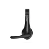 Headset com Fios CONCEPTRONIC POLONA06B3T, Estéreo 3,5 mm, Microfone com Cancelamento de Ruído, Supra-aural, 20–20000 Hz, Cabo de 1,8 m, Preto