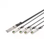 Cabo de ligação direta Digitus 40G QSFP+ para 4XSFP+ 2m