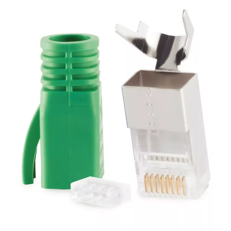 Conector de cabo RJ-45 ShiverPeaks 72067-G verde