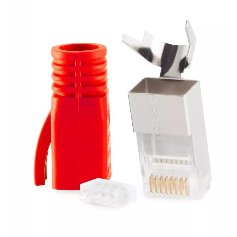 Conector de cabo RJ-45 ShiverPeaks 72067-R vermelho