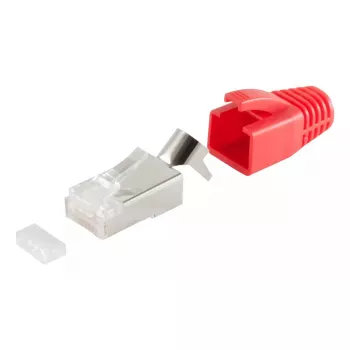 Conector de cabo RJ-45 ShiverPeaks 72067-R vermelho