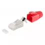 Conector de cabo RJ-45 ShiverPeaks 72067-R vermelho