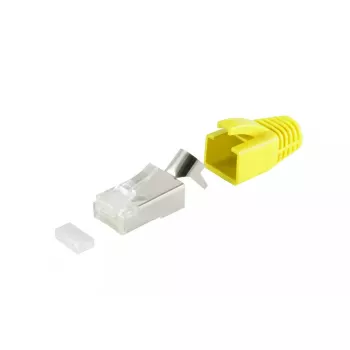 Ficha de cabo RJ-45 ShiverPeaks 72067-Y amarelo