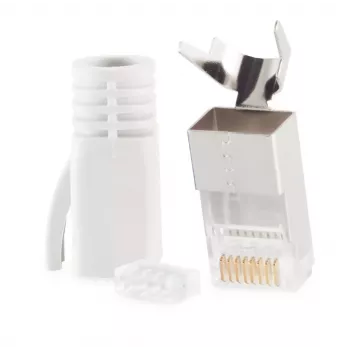 Conector de cabo RJ-45 ShiverPeaks 72067-W branco