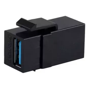 Módulo Keystone ShiverPeaks S/CONN 08-10041 USB A plano preto