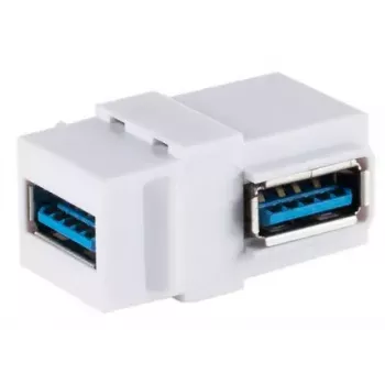 Módulo Keystone ShiverPeaks S/CONN 08-10042 USB A angular branco