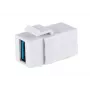 Módulo Keystone ShiverPeaks S/CONN 08-10042 USB A angular branco