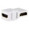 Módulo Keystone ShiverPeaks S/CONN 08-10051 HDMI angular branco