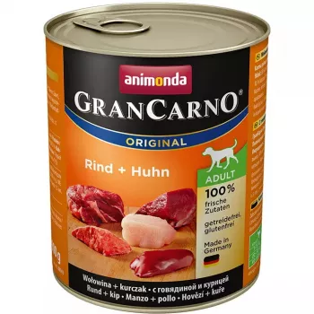 Animonda GranCarno Original Adult Vaca e frango comida húmida para cães, 800 g