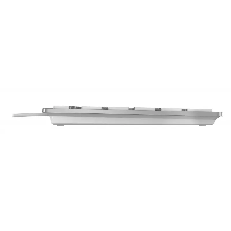 Teclado CHERRY KC 6000 fino FOR MAC com fios, prateado/branco, USB (QWERTY – UK)