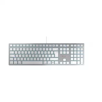 Teclado Cherry CHERRY KC 6000C FOR MAC com fios USB QWERTY interruptores tesoura prateado 1,8 m