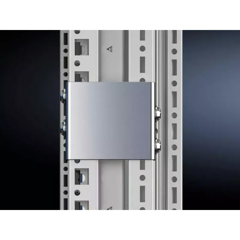 Peça de ligação Rittal 5301.312 para racks VX IT e TS IT, aço inoxidável, 1 unid.