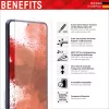 Película protetora de ecrã + capa Displex para Samsung Galaxy A53 5G, vidro temperado