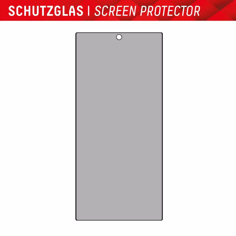 Protetor de ecrã de privacidade Displex (10H) para Samsung Galaxy S24 Ultra, moldura de montagem Eco, filtro de privacidade