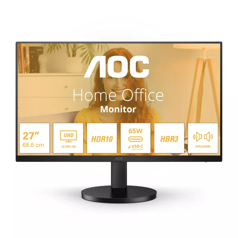 AOC B3 U27B3CF Monitor de computador 68,6 cm (27 polegadas) 3840 x 2160 Pixel 4K Ultra HD LCD Preto