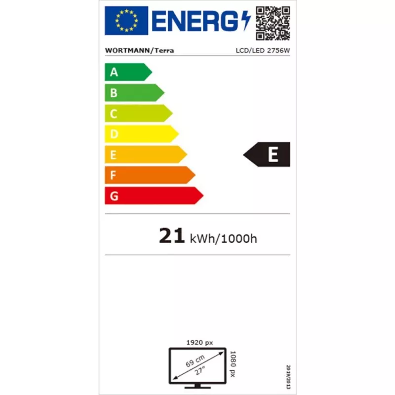 TERRA LCD/LED 2756W PV V4 preto GREENLINE PLUS Monitor de computador 68,6 cm (27 inch) 1920 x 1080 pixels Full HD preto
