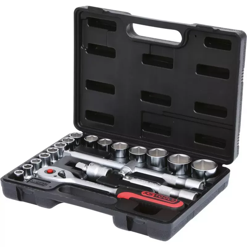 Conjunto de chaves de caixa KS Tools 911.0620 1/2 polegadas acionamento 20 encaixes 3,3 kg