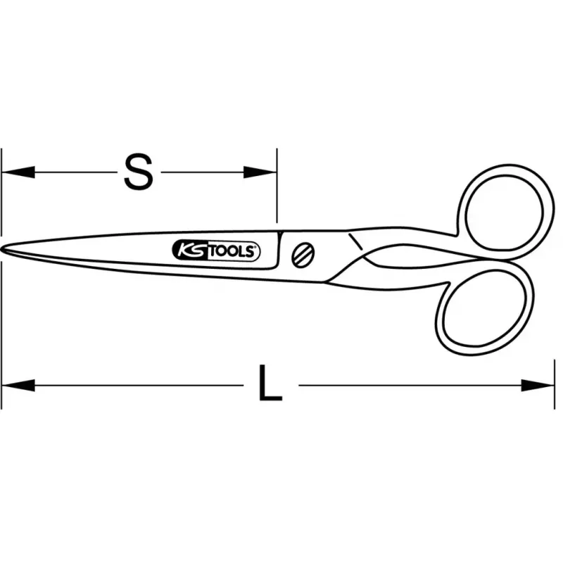 Tesoura de escritório KS Tools 118.0078 110 g