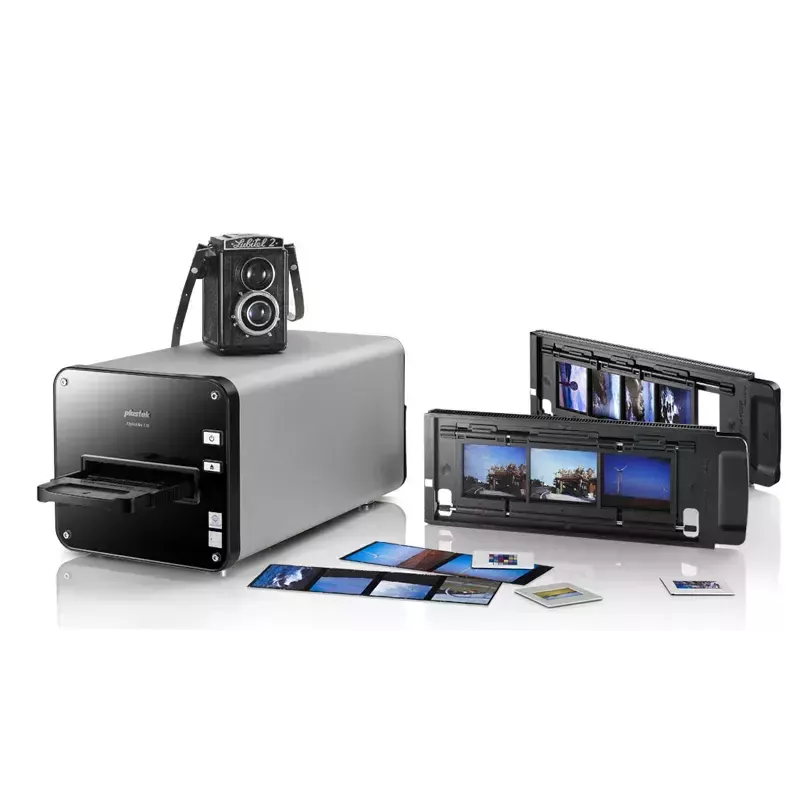 Scanner de filmes e diapositivos Plustek OpticFilm 120 preto, cinzento