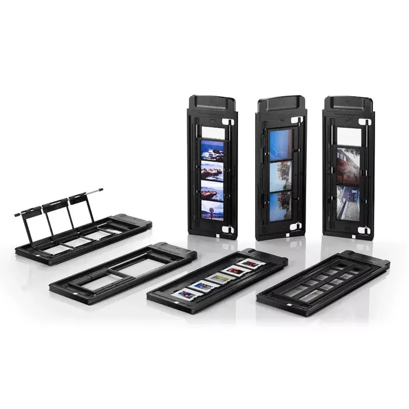 Scanner de filmes e diapositivos Plustek OpticFilm 120 preto, cinzento
