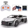 Jamara CaDA Audi R8 Coupé 1:14 cinzento, conjunto de blocos RC 2,4 GHz