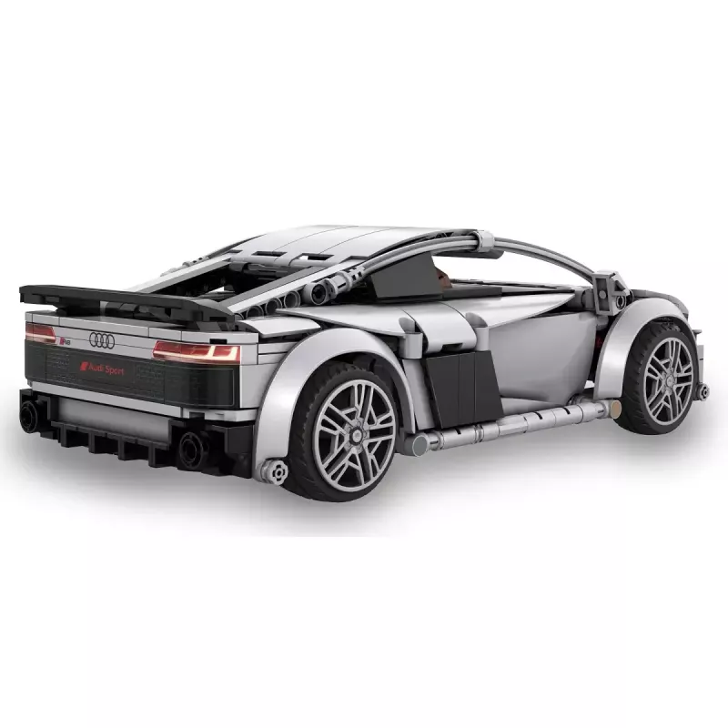 Jamara CaDA Audi R8 Coupé 1:14 cinzento, conjunto de blocos RC 2,4 GHz