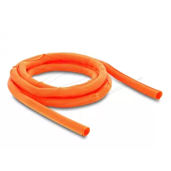 Manga de proteção de cabos autoencerrante DELOCK 2 m x 10 mm laranja