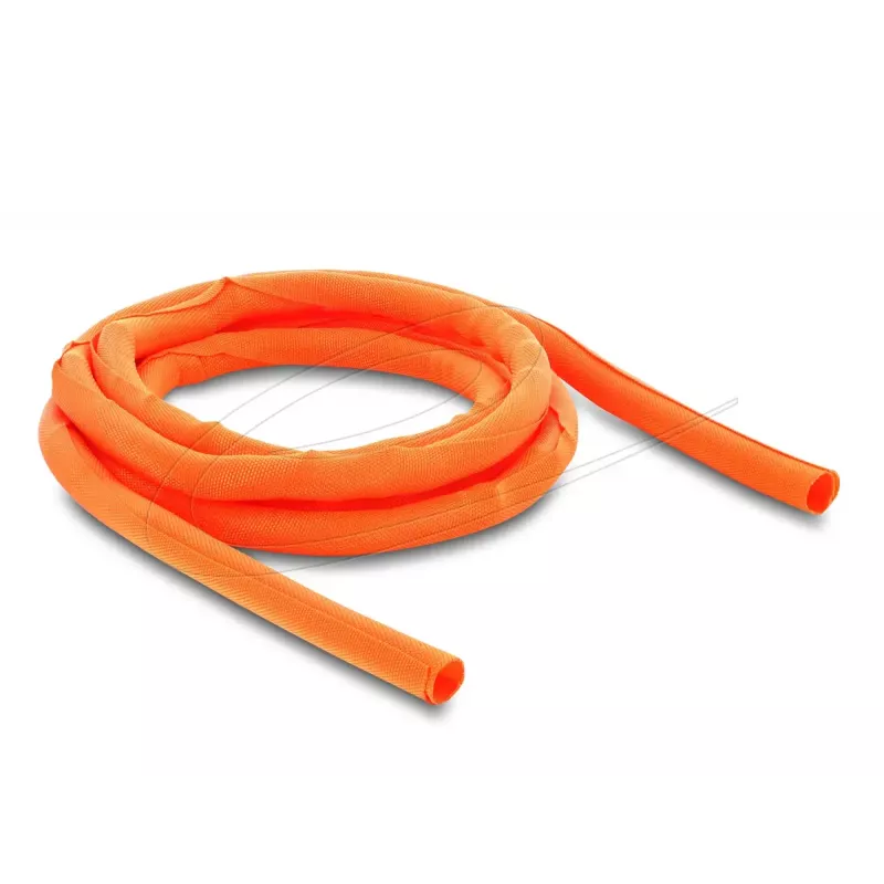 Manga de proteção de cabos autoencerrante DELOCK 2 m x 10 mm laranja