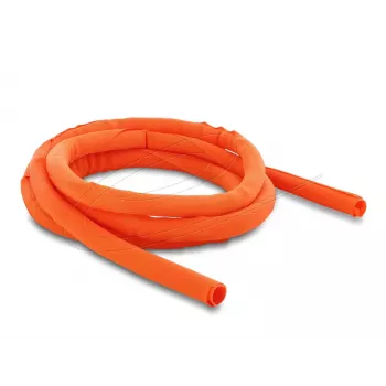 Manga de proteção de cabos autoencerrante DELOCK 2 m × 16 mm laranja