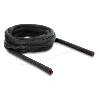 Manga de proteção de cabos autoencerrante de camada dupla DELOCK 5 m x 19 mm preto
