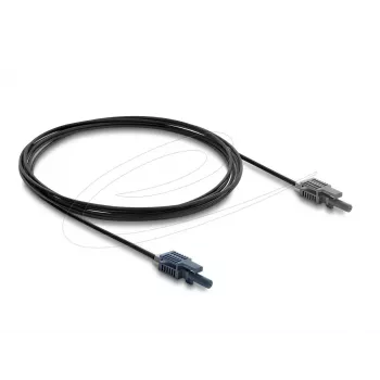 Cabo de fibra ótica DELOCK 91022 multimodo POF 3 m, preto/cinzento