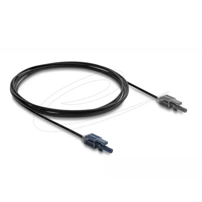 Cabo de fibra ótica DELOCK 91022 multimodo POF 3 m, preto/cinzento