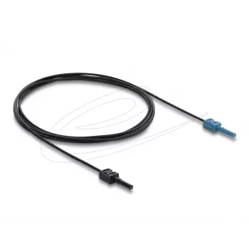 Cabo adaptador de fibra ótica DELOCK 91024 multimodo 2 m, preto/azul, 1 unid.