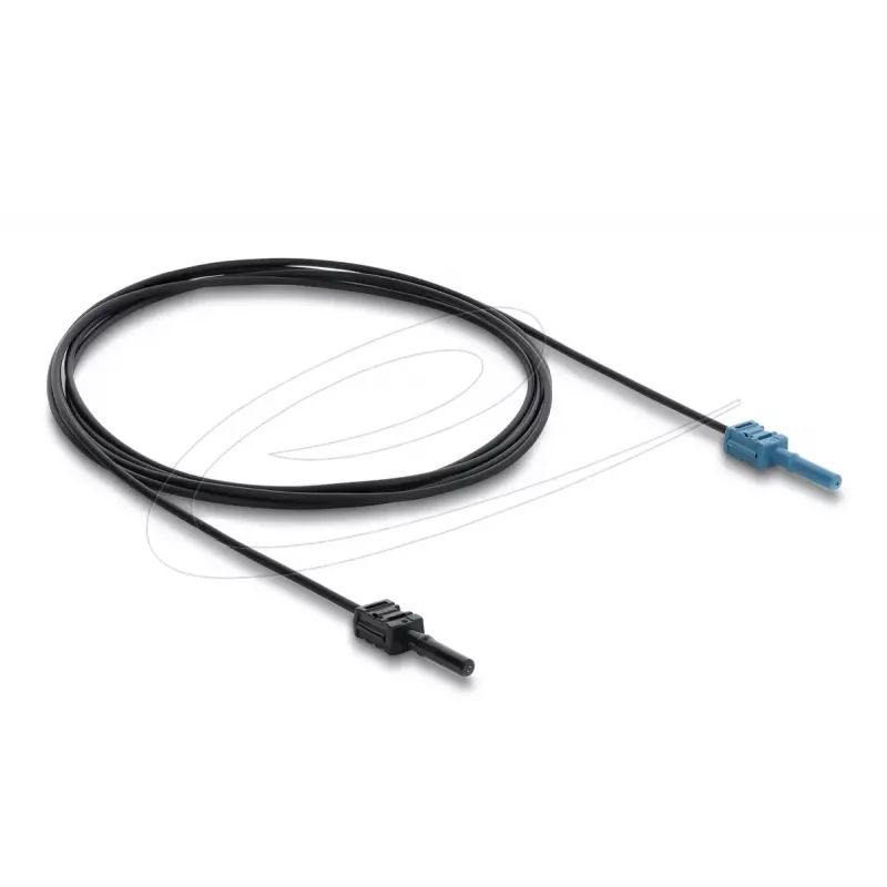 Cabo adaptador de fibra ótica DELOCK 91024 multimodo 2 m, preto/azul, 1 unid.