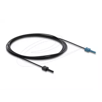 Cabo adaptador de fibra ótica DELOCK 91026, multimodo POF, 3 m, preto/azul, 1 unid.