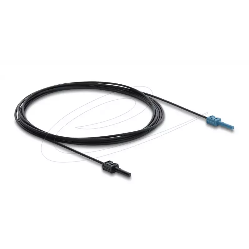 Cabo adaptador de fibra ótica DELOCK 91026, multimodo POF, 3 m, preto/azul, 1 unid.