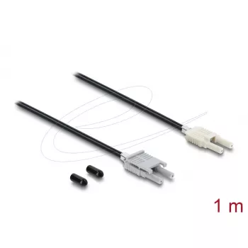 Cabo adaptador de fibra ótica DELOCK 91027 multimodo 100 cm preto/cinzento, 1 unid.
