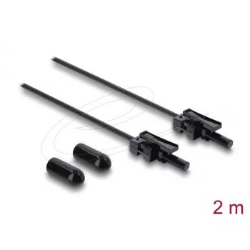 Cabo de fibra ótica de plástico POF DELOCK HFBR 4532-4532Z simplex ST para ST 2 m