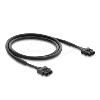 Cabo de patch servo de fibra ótica POF de plástico DELOCK ST para ST 1 m, preto