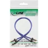 Cabo de áudio RCA Premium InLine 2x ficha/ficha RCA dourado 2 m