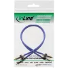 Cabo de áudio RCA Premium InLine 2x ficha/ficha RCA dourado 5 m