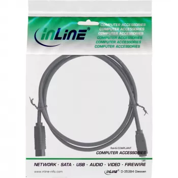 Cabo InLine FireWire 400 para 800 1394b (ficha 4/9 pinos, 1,8 m), preto