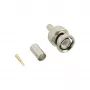 Ficha BNC de cravar InLine para cabo de vídeo RG59, bronze, 7 g, 70 mm, 123 mm, 15 mm, 9 g