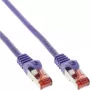 Cabo de patch InLine S/FTP PiMF Cat.6 250MHz PVC cobre lilás 7,5 m