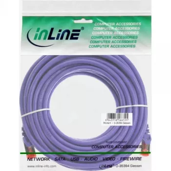 Cabo de patch InLine S/FTP PiMF Cat.6 250MHz PVC cobre lilás 7,5 m
