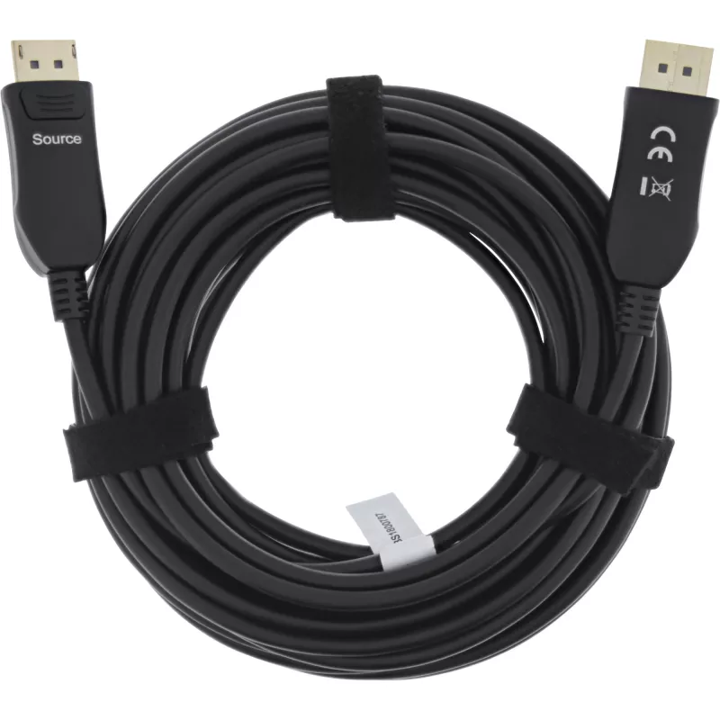 InLine DisplayPort 2.1 Cabo AOC 17210A, UHBR 13,5, ótico, ativo, preto, 10 m