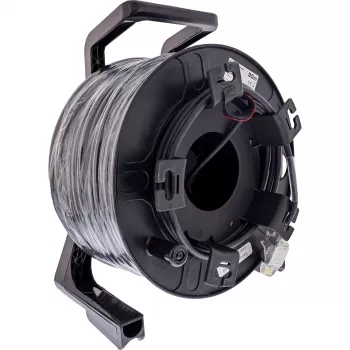 Tambor de cabo de rede InLine IP67 Outdoor PUR Harting, Cat.6A S/FTP, 90m